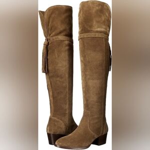 Frye Clara Tassel Suede Over The Knee Boots